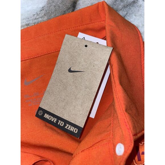 Virginia Tech Hokies Polo Shirt Orange Performance Nike Dri Fit 3XL NWT - Picture 5 of 9